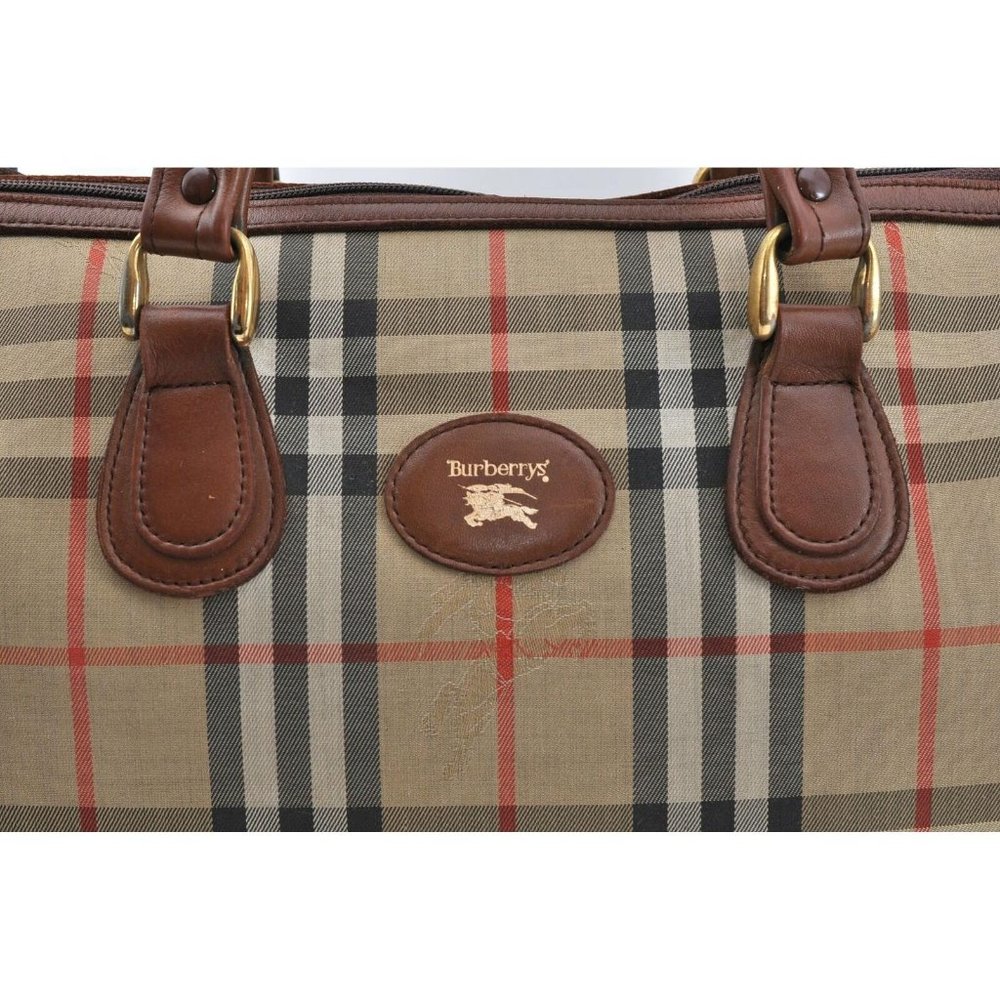 Auth Burberry Nova Check Hand Bag #27738B19 - Picture 8 of 12